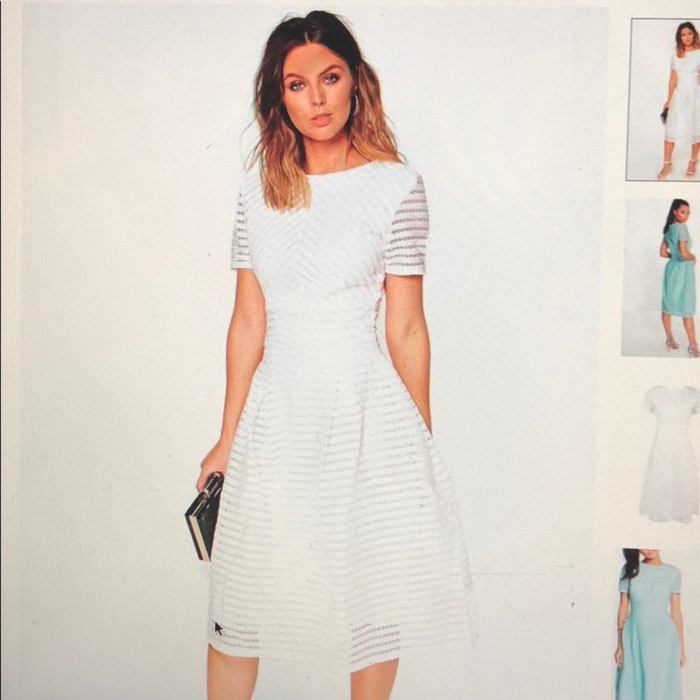 Boutique Full Skirted Midi Dress